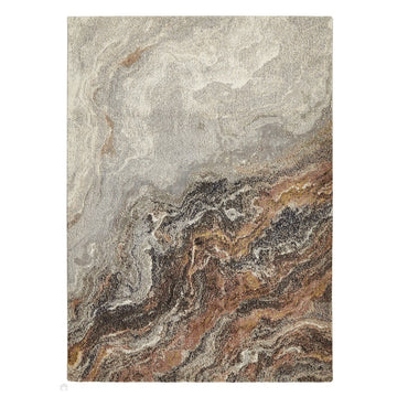 Amara AMA101 Modern Abstract Marbled Granite Stone High-Density Soft-Touch Polyester Ivory/Grey/Taupe Rug-Concept Looms-Rug Love - The Most Loved Rug Store